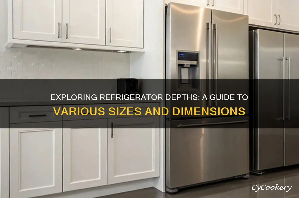 what are the different depths of refrigerators
