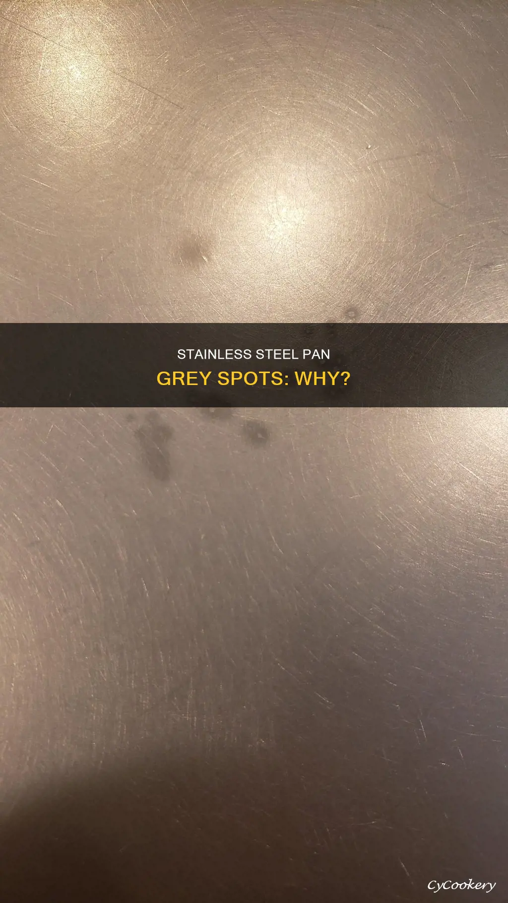 what are the grey spots in my stainless steel pans