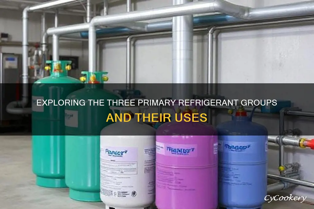 what are the main three refrigerant groups