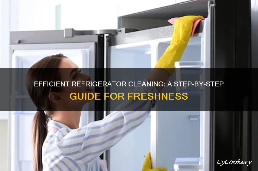 what are the steps in cleaning refrigerator