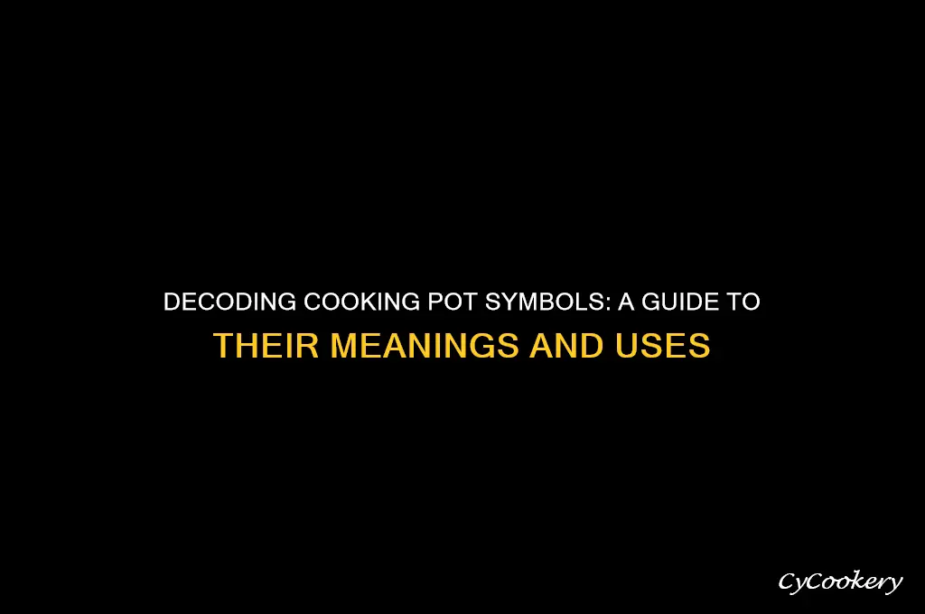 what are the symbols on cooking pots