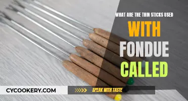 Fondue Forks: Thin Sticks for a Cheesy Delight