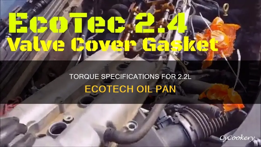 what are the torque specs for 2.2l ecotech oil pan