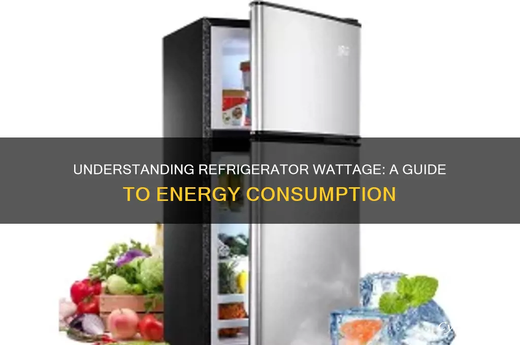 what are the watts of a refrigerator