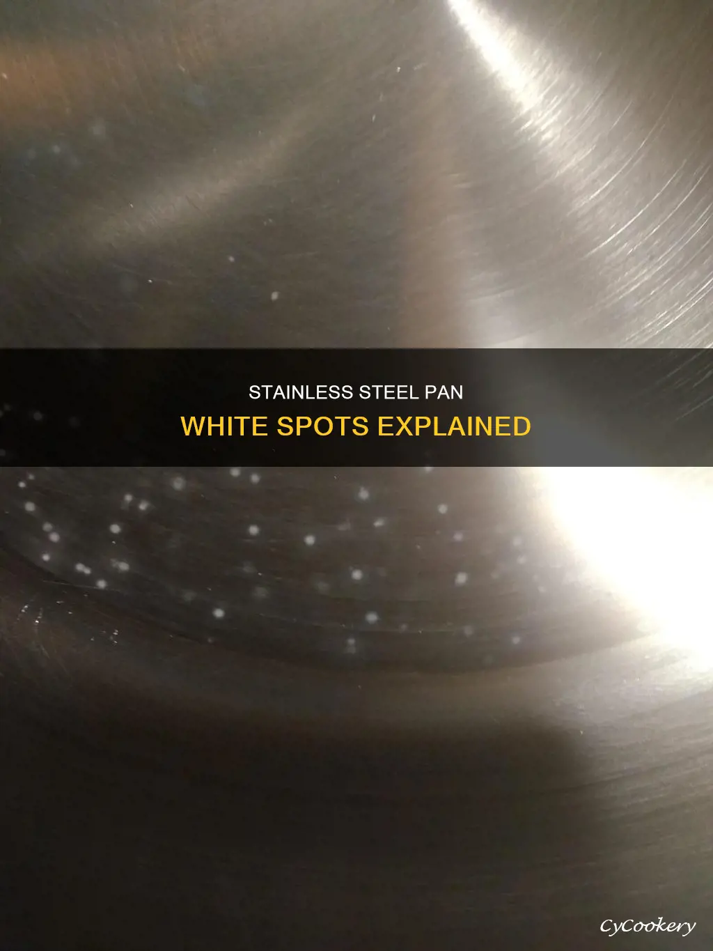 what are the white spots on a stainless steel pan