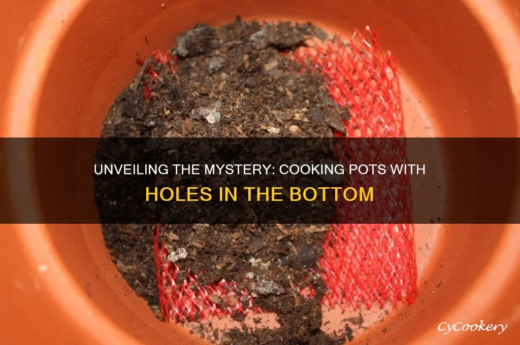 what are those cooking pots with holes in the bottom