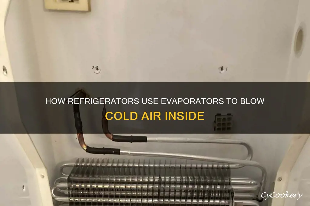 what blows cold air in a refrigerator