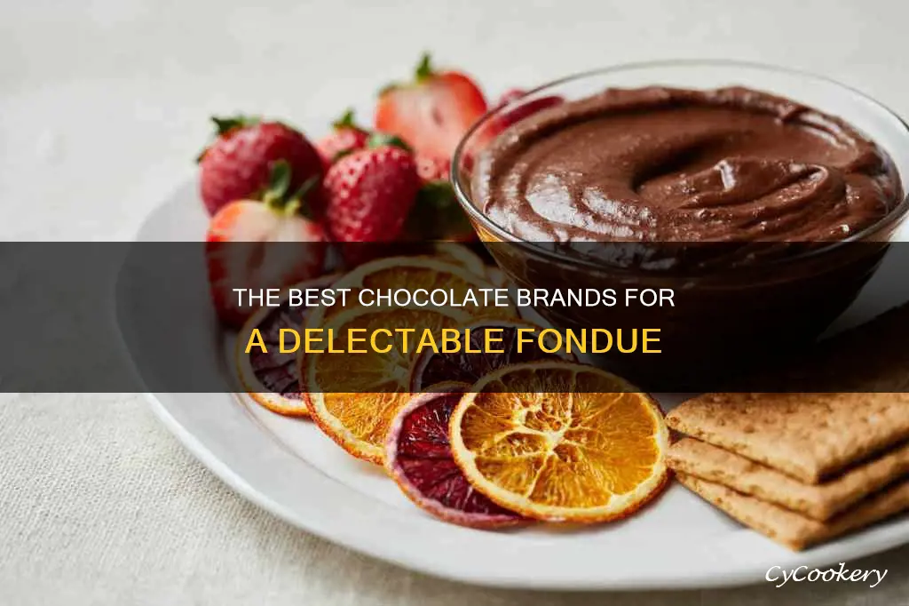 what brand of chocolate for fondue