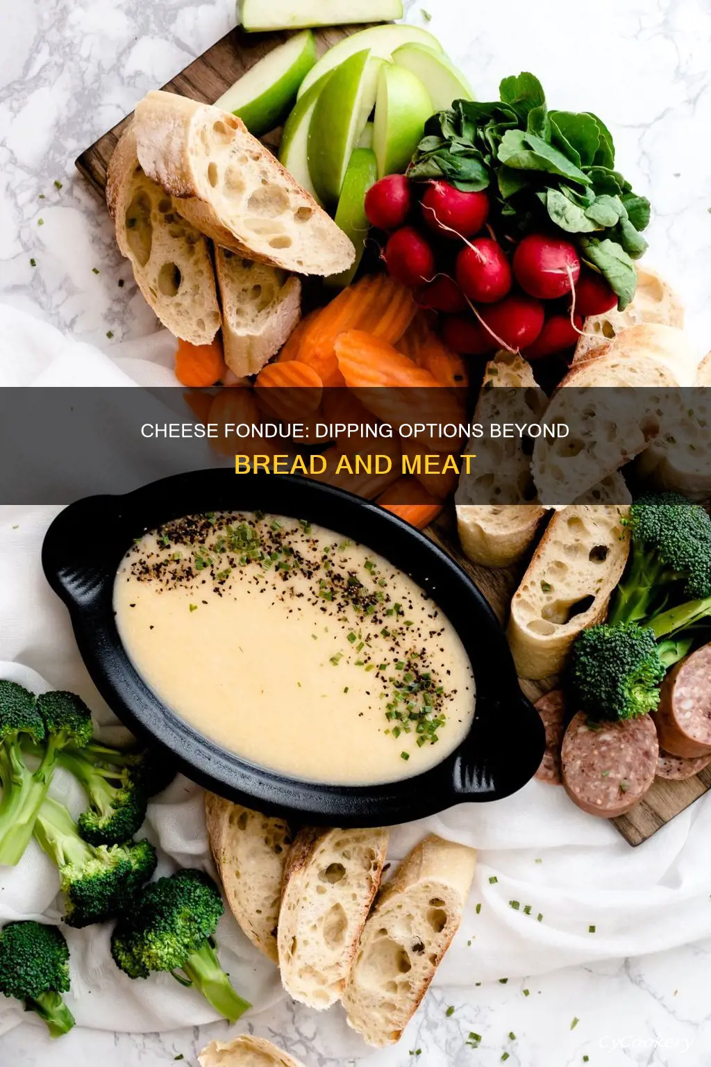 what can be dipped in cheese fondue