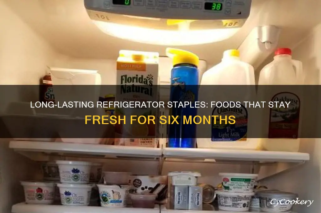 what can be stored in a refrigerator for 6 months
