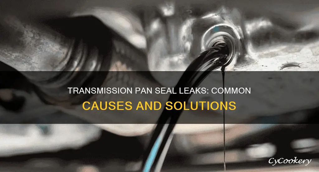 what can cause a new transmission pan seal to leak