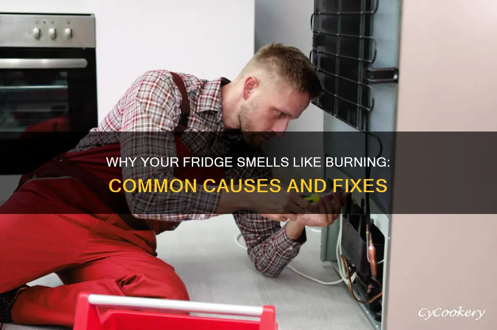 what can cause burning smell in refrigerator
