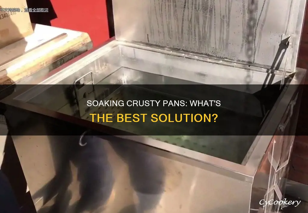 what can crusty pans bed soaked in