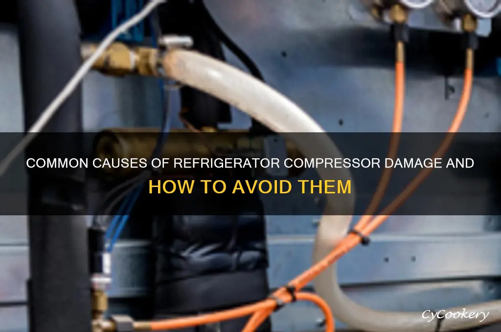 what can damage a refrigerator compressor