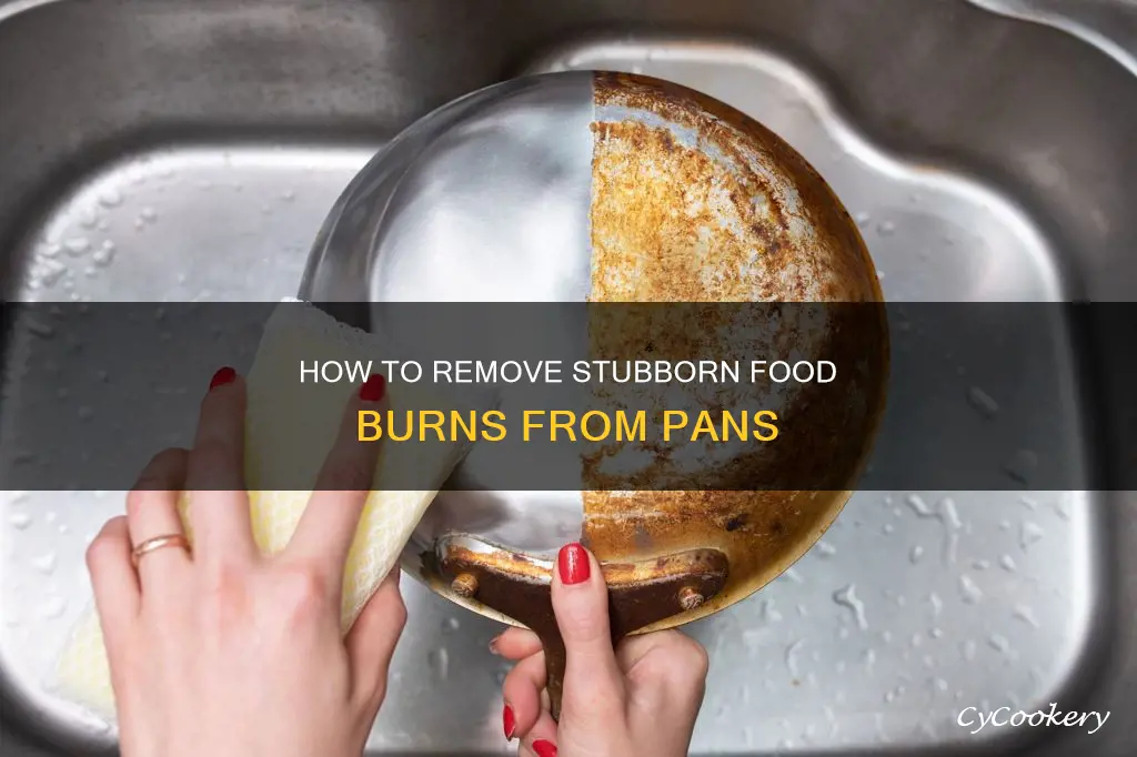 what can get burned on food off pan
