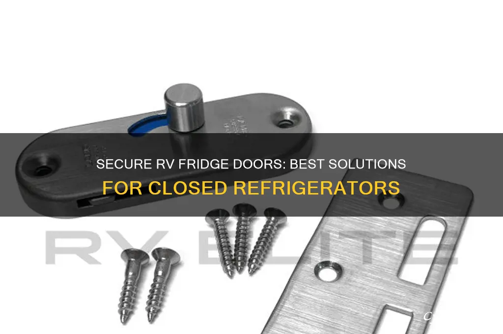 what can hold refrigerator doors closed in rv
