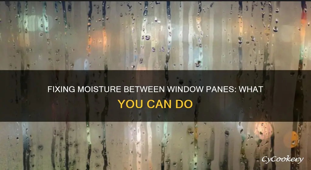 what can I do about moisture between window panes