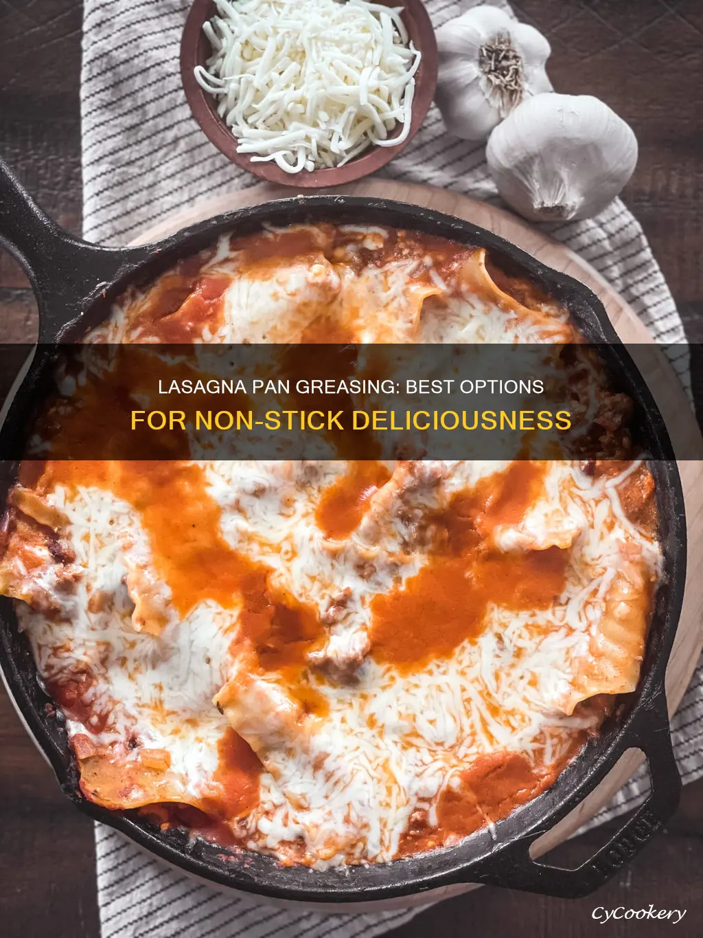 what can I grease lasagna pan with