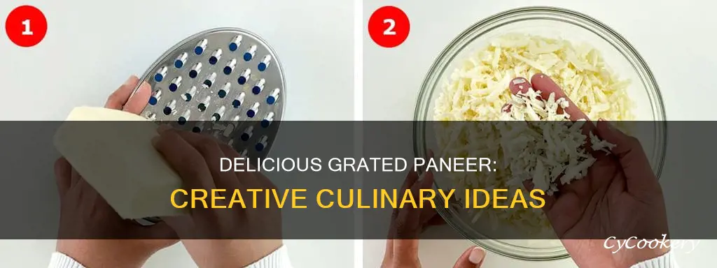 what can I make with grated paneer