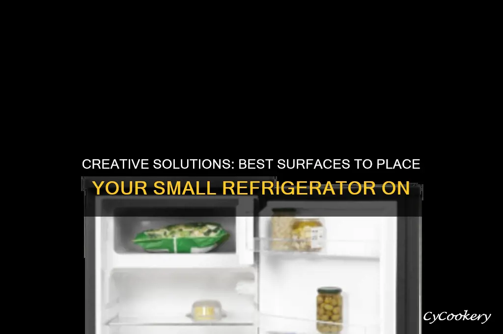 what can i put a small refrigerator on
