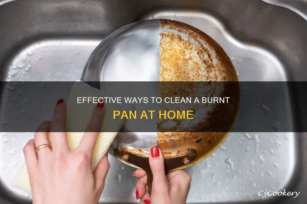 what can I use to clean a burnt pan
