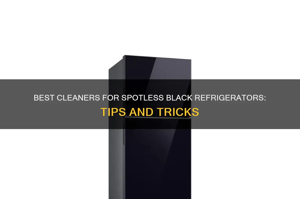 what can i use to clean my black refrigerator