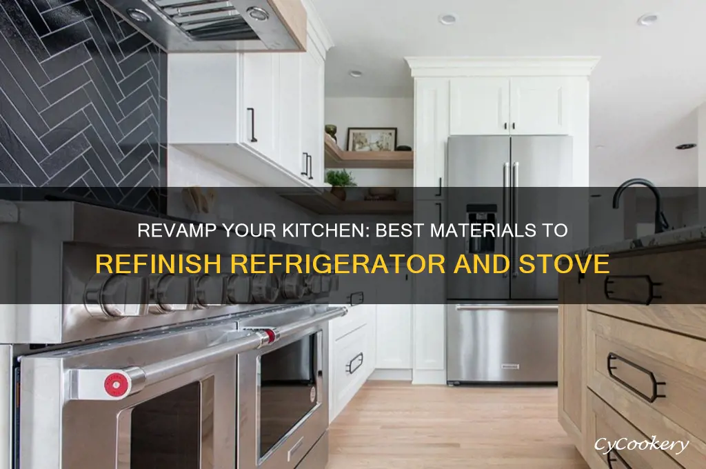 what can i use to refinish refrigerator and stove