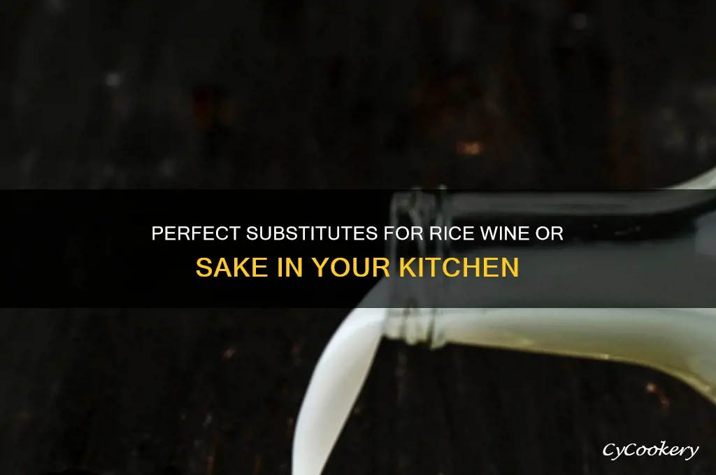 what can replace rice wine or sake
