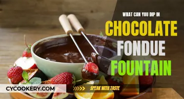 Chocolate Fondue Fountain: Dipping Treats and More