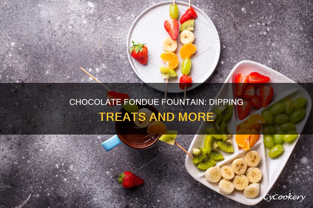 what can you dip in chocolate fondue fountain