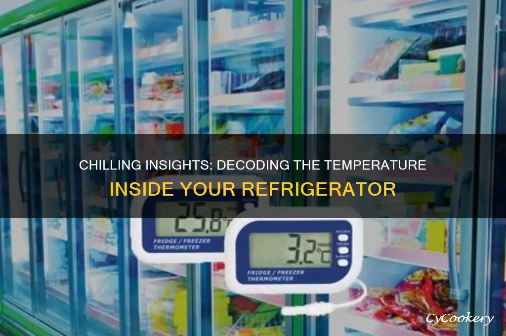 what can you infer about the temperature inside a refrigerator