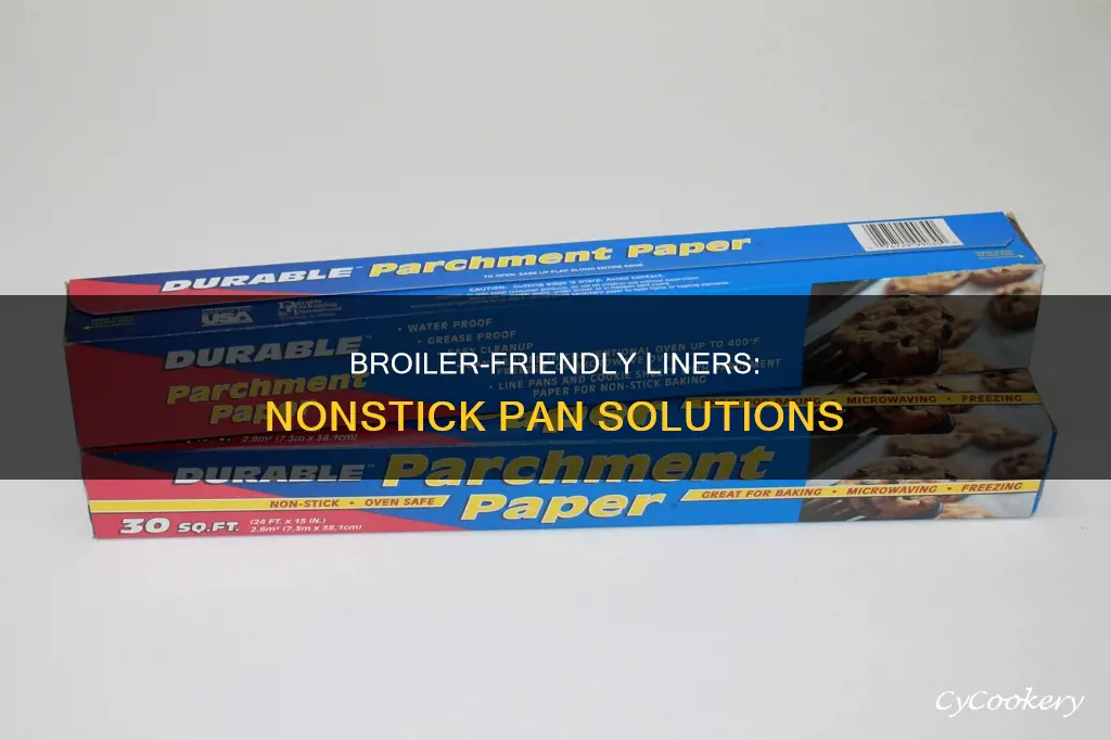 what can you line a pan for nonstick in broiler