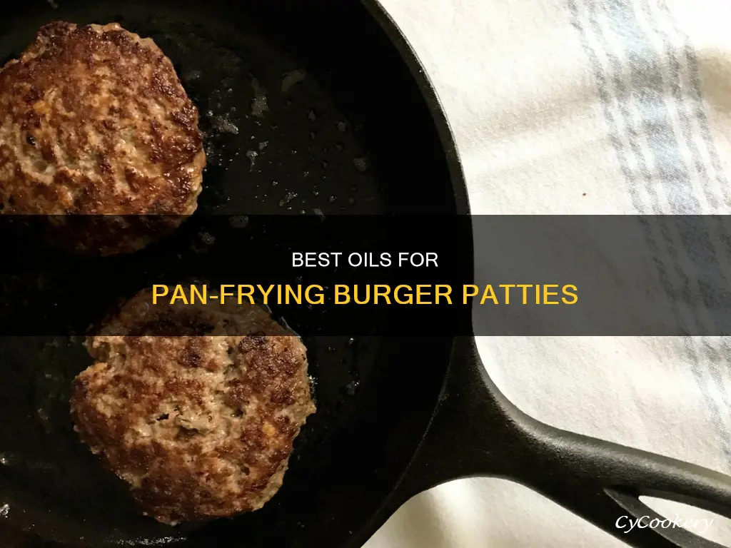 what can you pan fry burger patty with