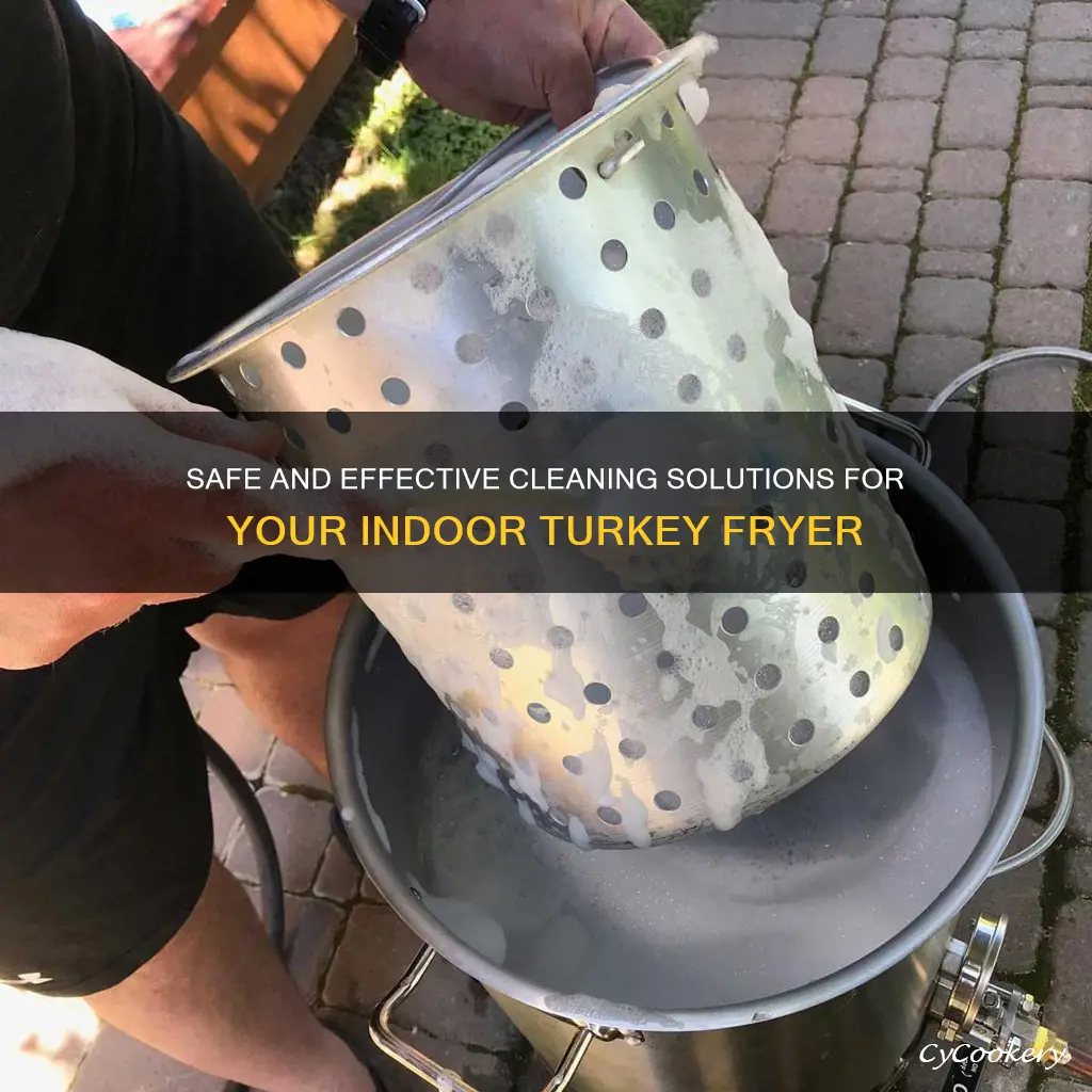 what can you use to clean indoor turkey fryer