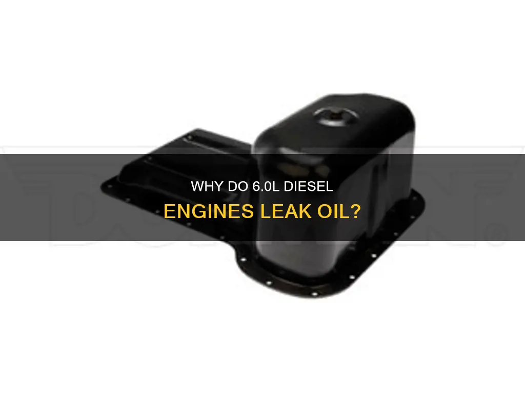 what cause on 6.0l diesel oil pan picture