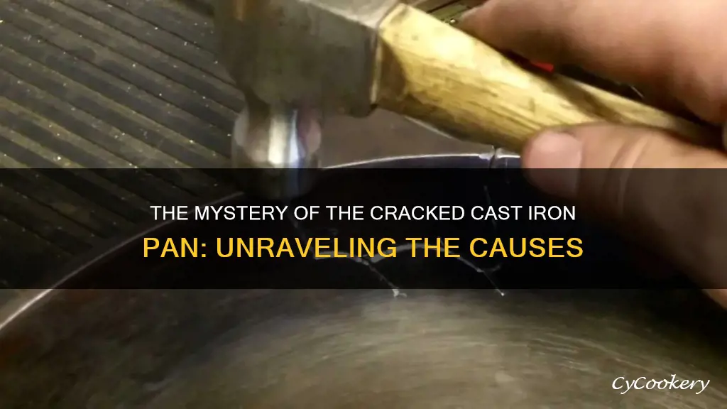 what causes a cast iron pan to crack