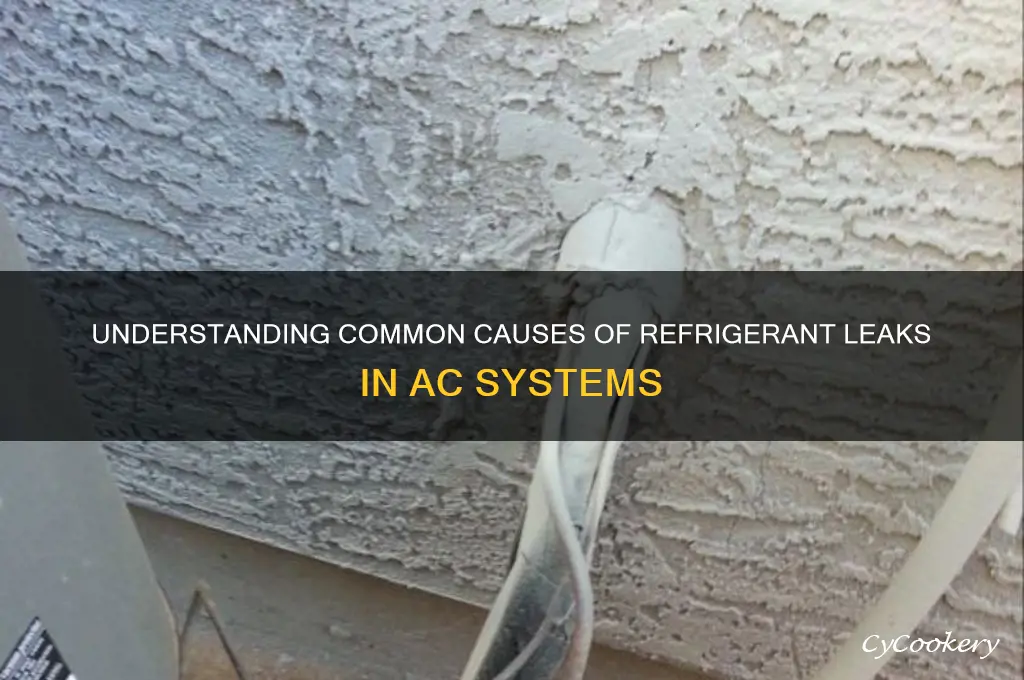 what causes a refrigerant leak in ac