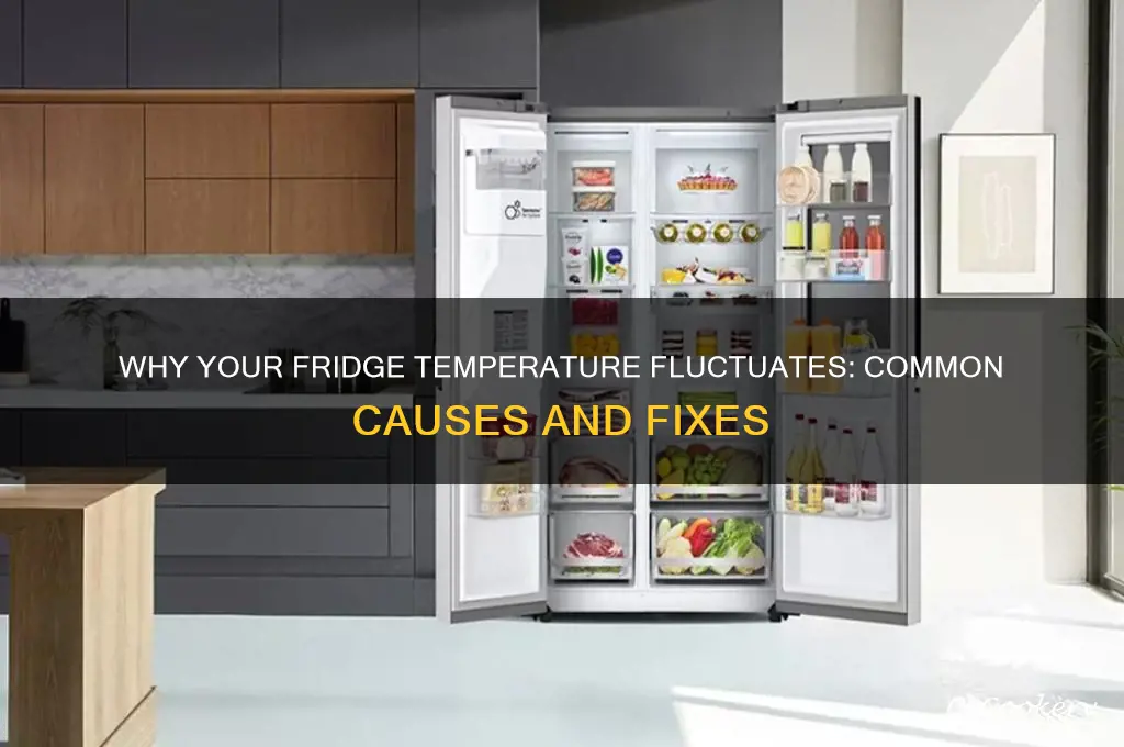 what causes a refrigerator temperature to fluctuate