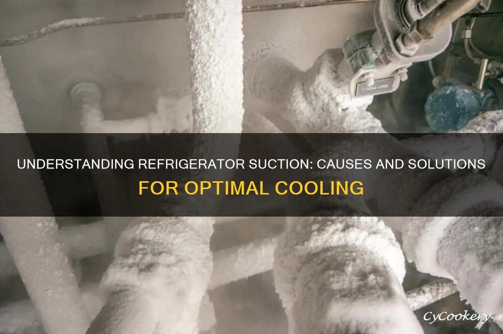 what causes a refrigerator to have suction