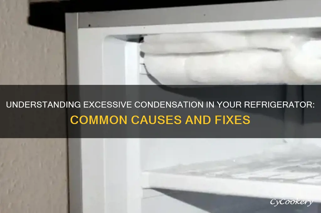 what causes excessive condensation in a refrigerator