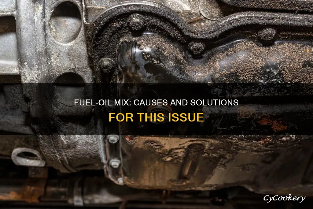 what causes fuel to get into the oil pan