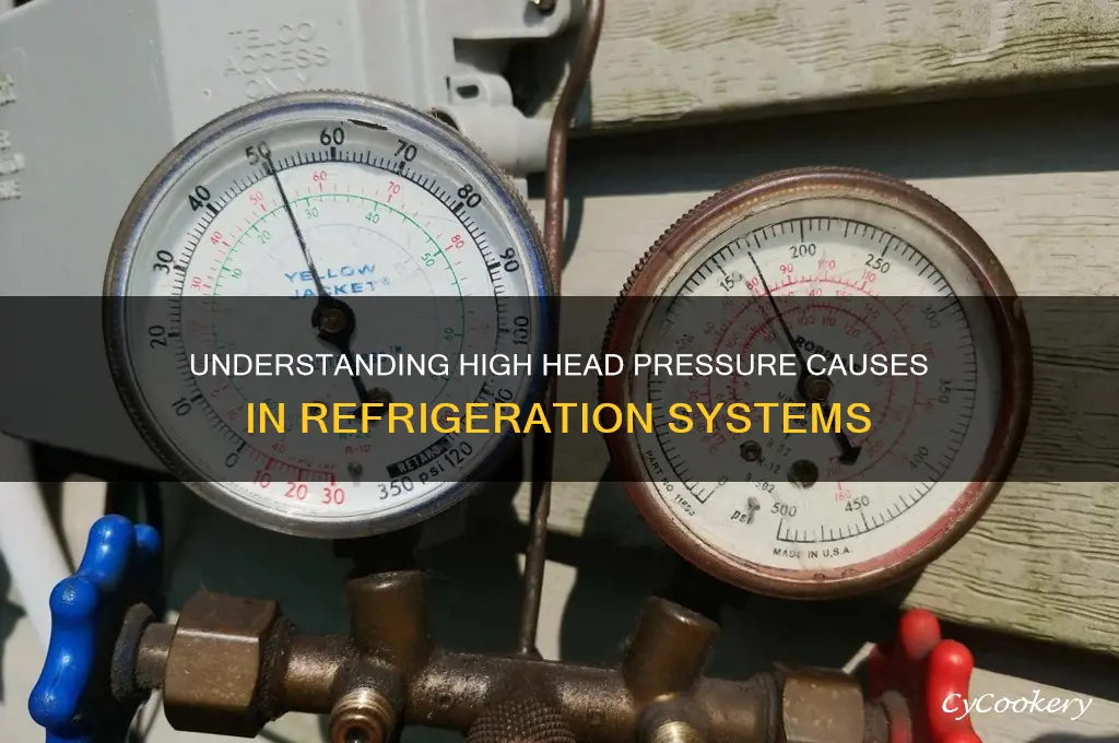 what causes high head pressure in refrigeration