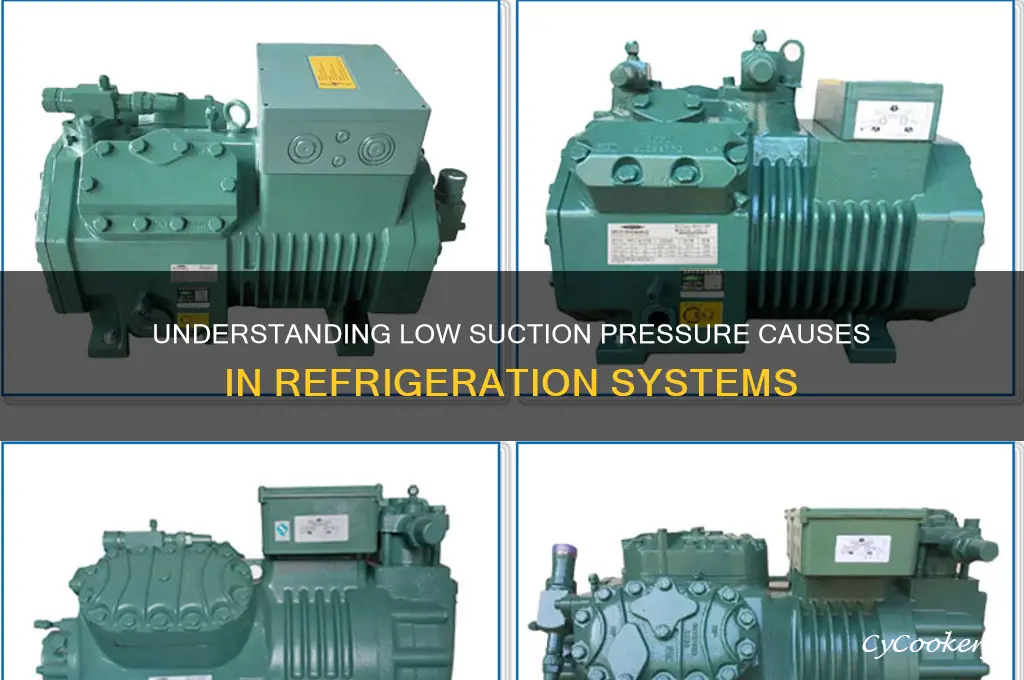 what causes low suction pressure in refrigeration