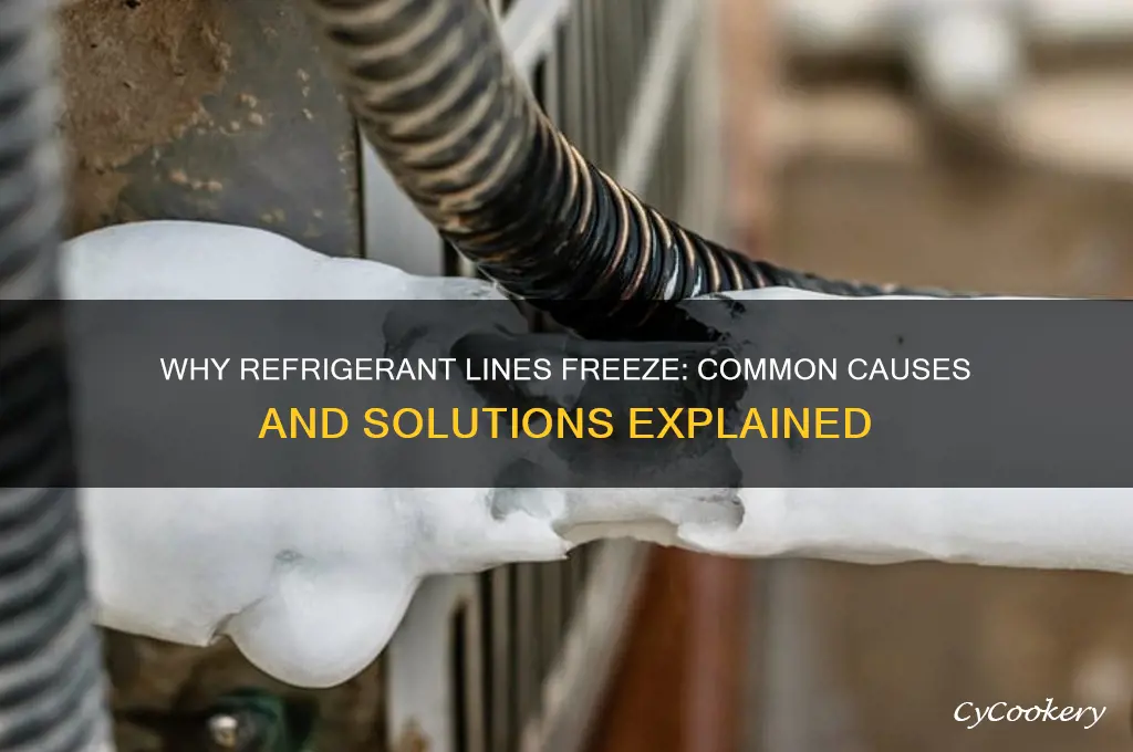what causes refrigerant lines to freeze up