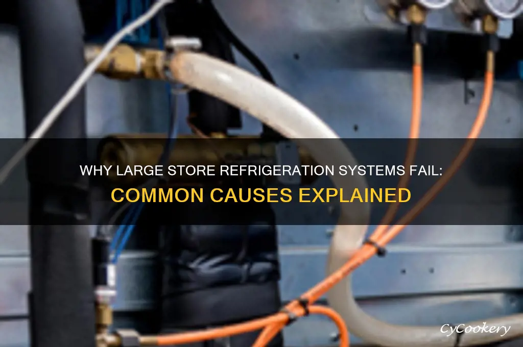 what causes refrigeration not work large stores