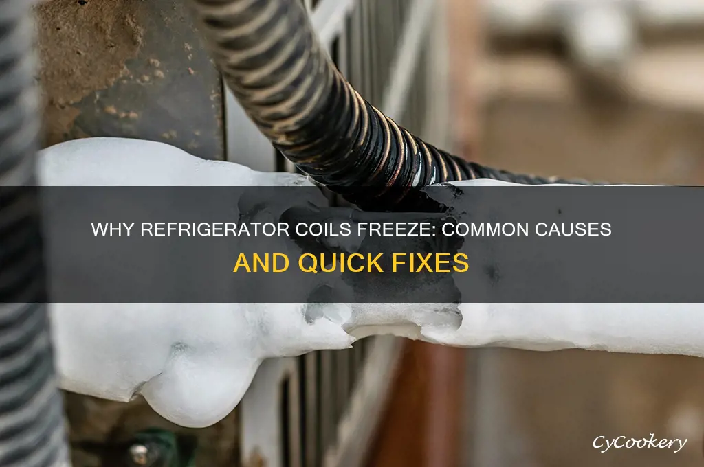what causes refrigerator coils to freeze up