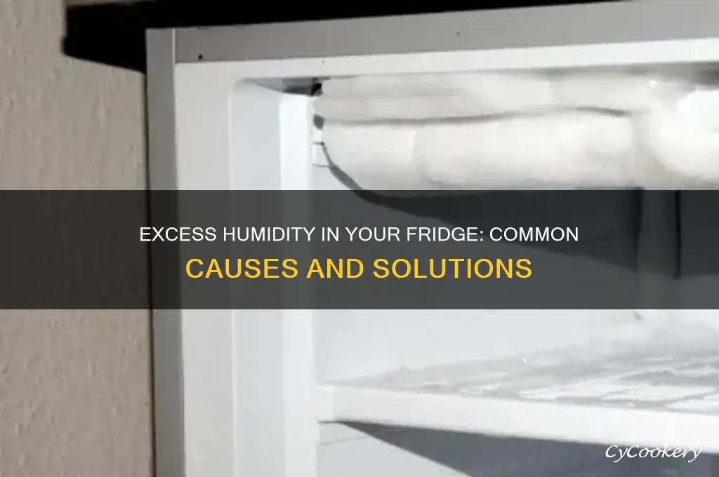 what causes too much humidity in refrigerator