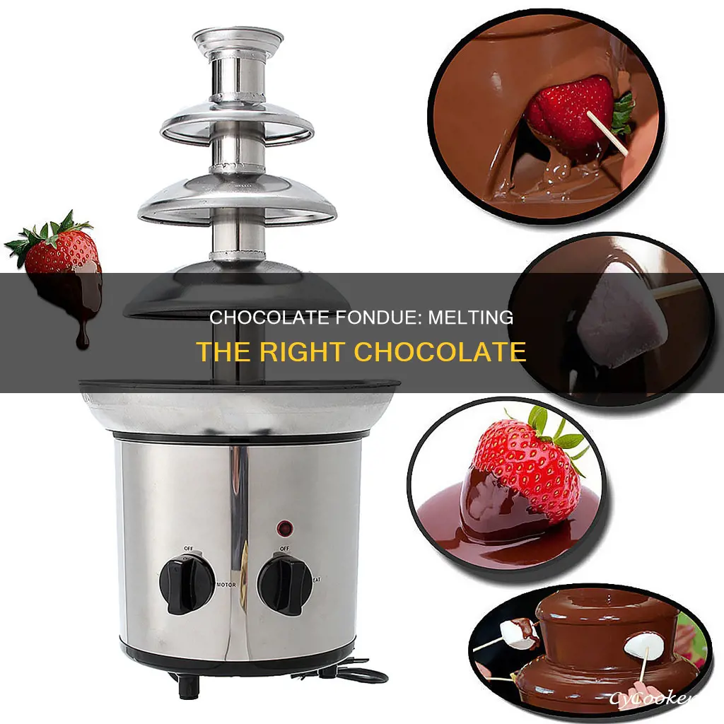 what chocolate to use in fondue machine