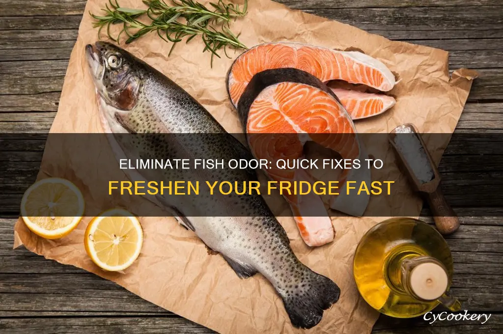 what cleans a fish smell in refrigerator
