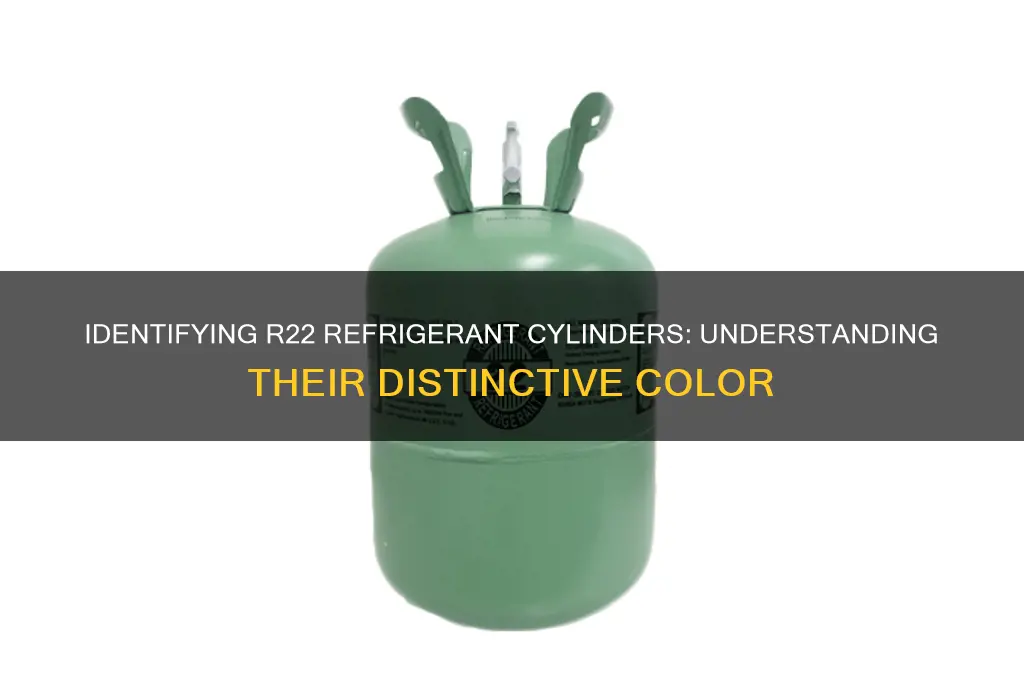 what color is an r22 refrigerant cylindar